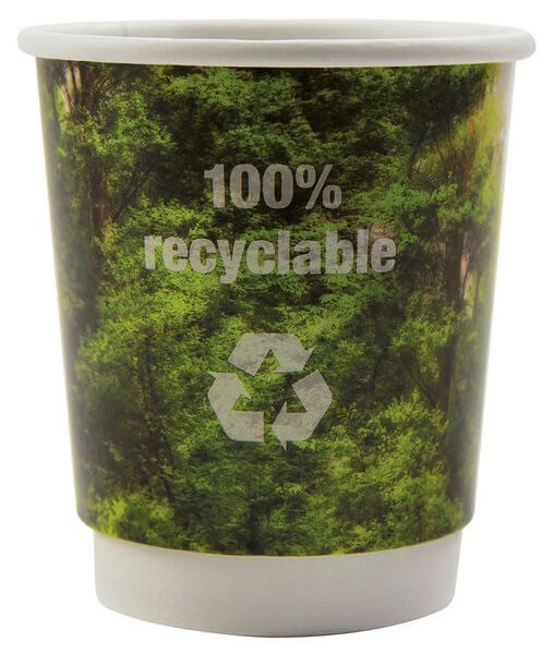 Becher recy-cups oder papp-becher recy-cups for den werbung