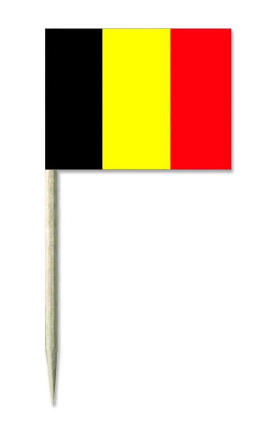 Belgien Minifahnen Minifahnen Minifaehnchen Holz picker kaesepicker Bürobedarf, Partyzubehör, Schlüsselanhänger, Werbemittel,