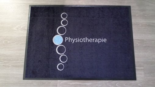 Fußmatten Physiotherapie, Schmutzfangmatten Physiotherapie, Physiotherapie, Matten Physiotherapie