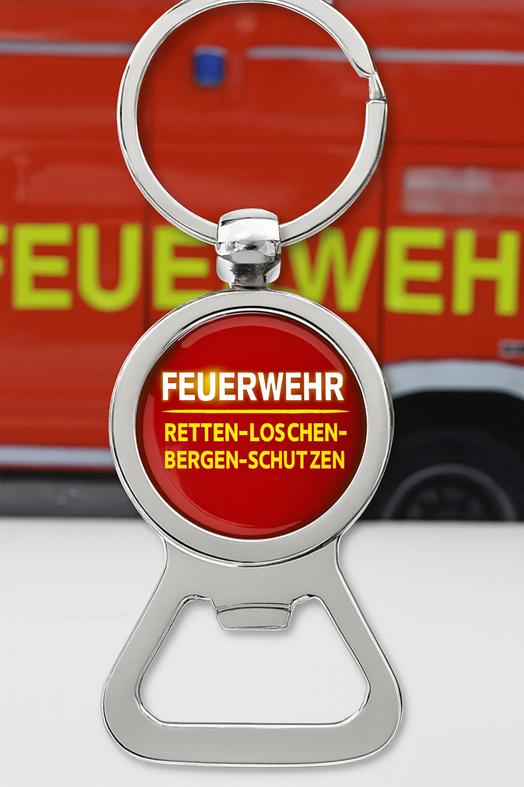 Feuerwehr Schlüsselanhänger und Flaschenöffner