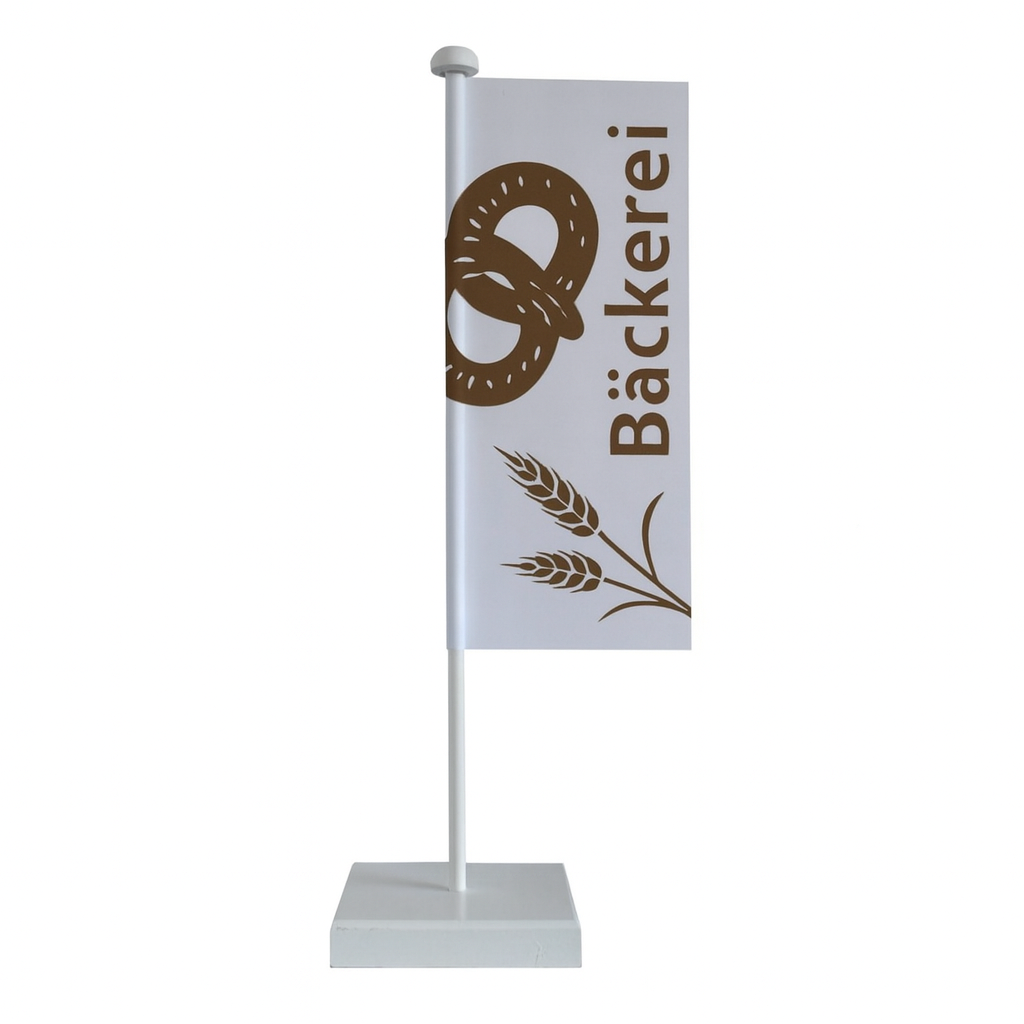 Tischbanner Bäckerei Acetaat, Tischbanner Bäckerei, Tischbanner Acetaat,