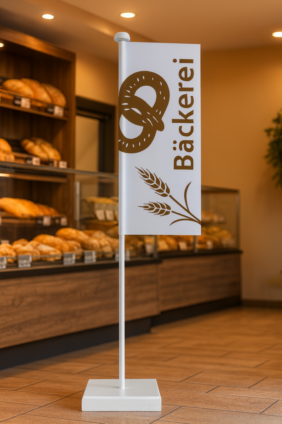 Tischbanner Bäckerei Acetaat, Tischbanner Bäckerei, Tischbanner Acetaat,