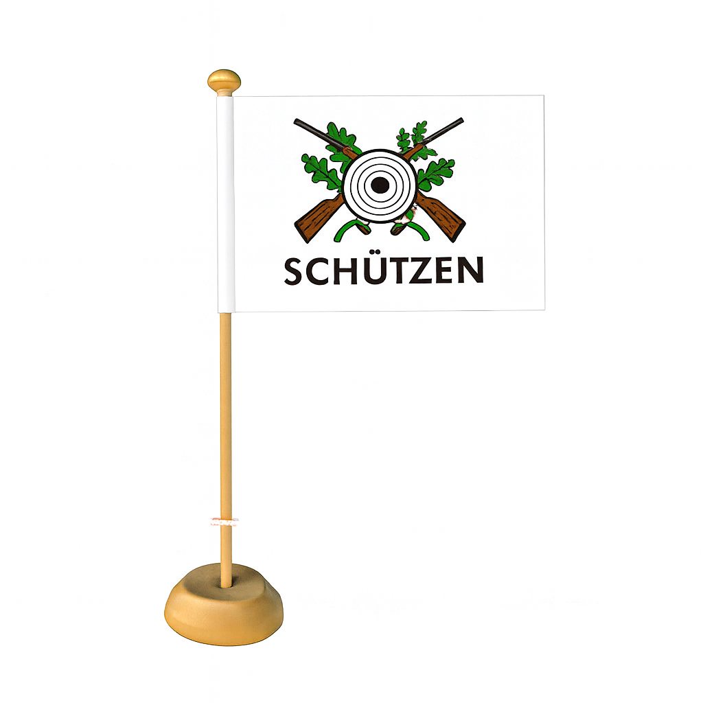 Tischfahnen für Schützenvereine, Tischflaggen für Schützenvereine