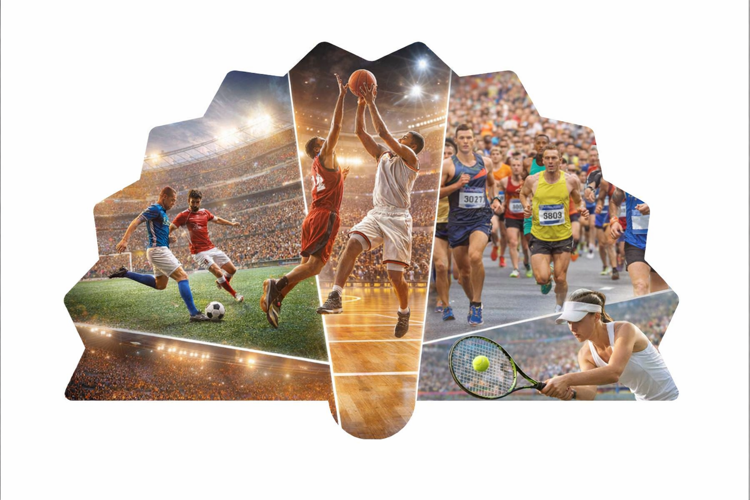 Plano Handfächer für Sportveranstaltungen,