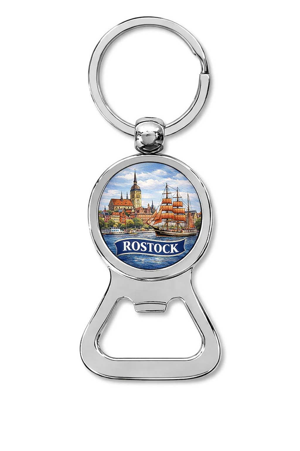 Schlüsselanhänger mit Flaschenöffner Rostock