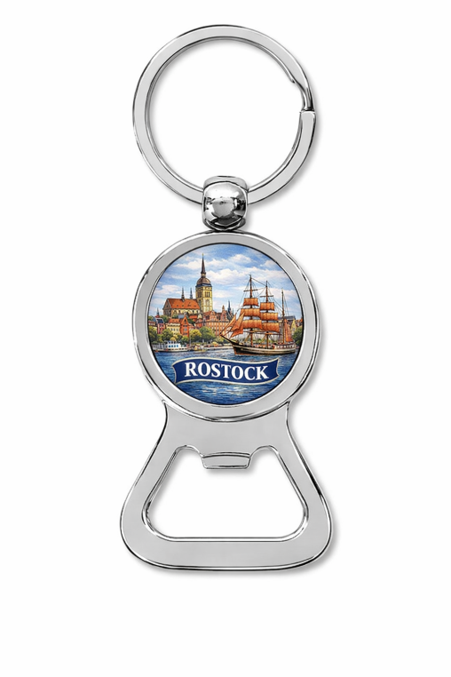Schlüsselanhänger mit Flaschenöffner Rostock