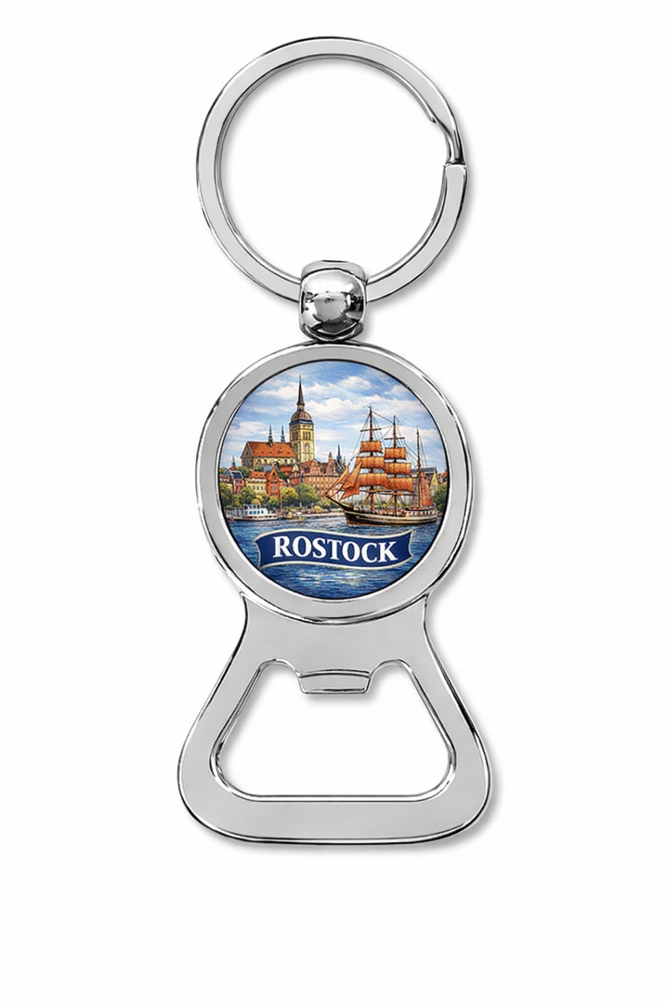 Schlüsselanhänger mit Flaschenöffner Rostock