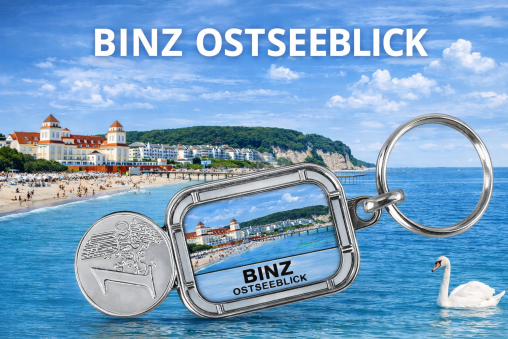 Schlüsselanhänger Binz mit Coin