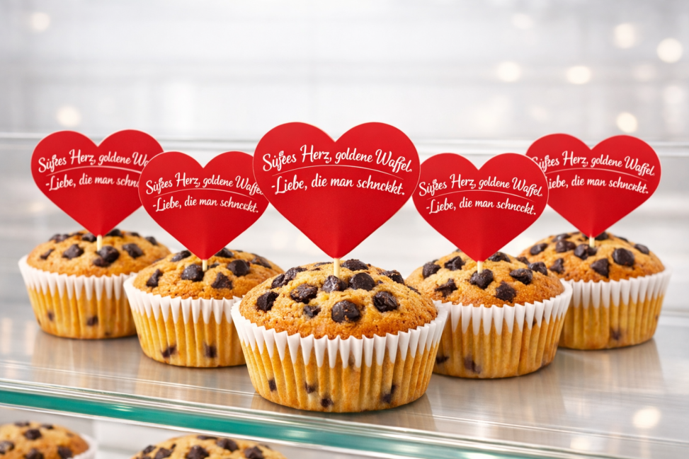 Muffin‑Picker Herz