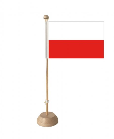 Tischfahnen Polen, Polen Tischflaggen, Tischfähnchen Polen, 