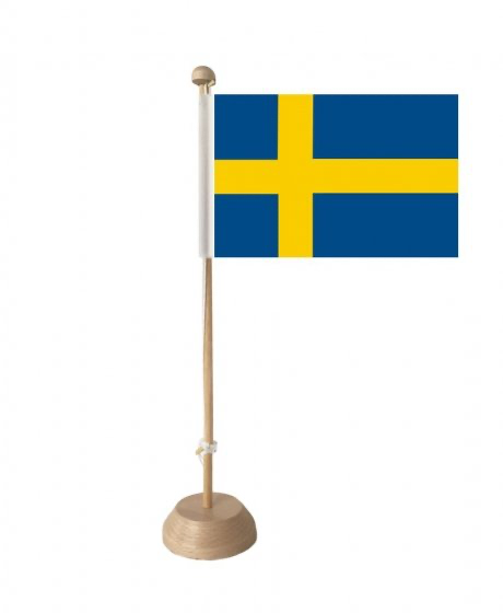 Tischfahnen Schweden, Tischfähnchen Schweden, Tischflaggen Schweden, 