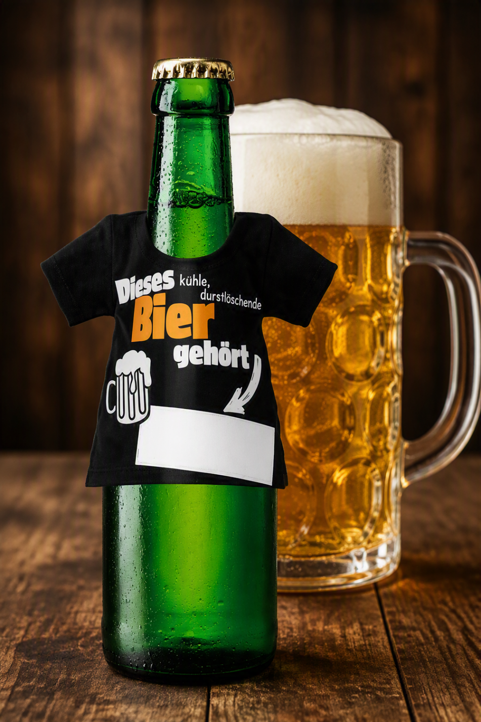 Flaschen T-Shirts Bier, Flaschen T-Shirts, Individuelle Flaschen-Shirts