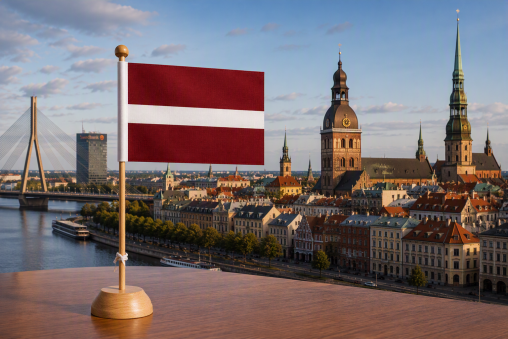 Tischfahnen Lettland, Tischflaggen Lettland, Tischfahnen Lettland Kaufen,