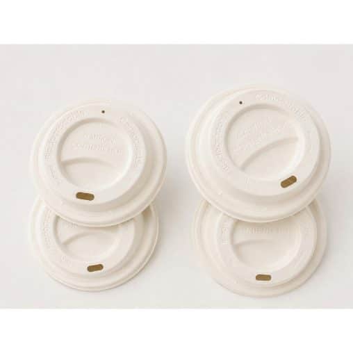 Deckel Bagasse mit Trinkloch, Ø 9cm