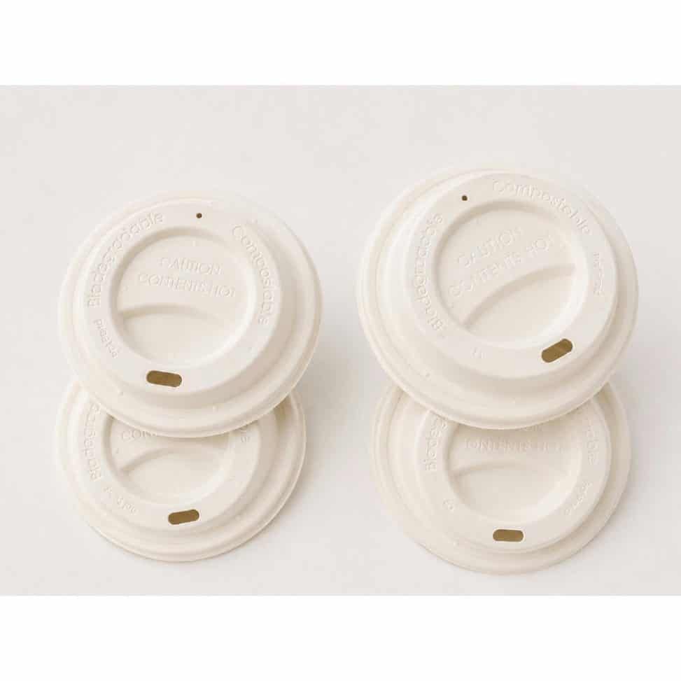 Deckel Bagasse mit Trinkloch, Ø 9cm