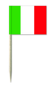 Italien Käsepicker, Italien Holzpicker Italien Minifähnchen, Italien Minifahnen, Käsepicker, Holzpicker, Minifähnchen, Minifahnen